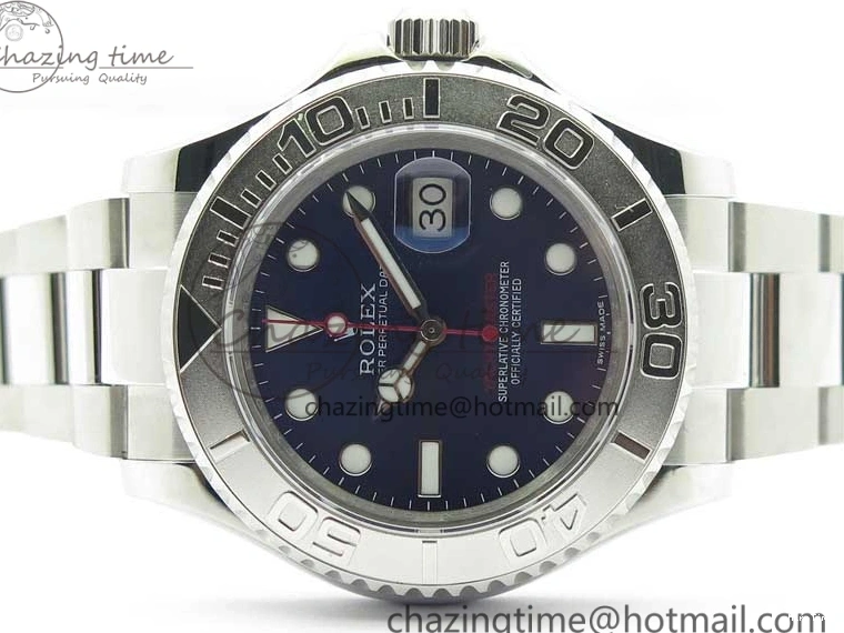 MiroTime 0510 Yacht-Master 116622 SS Bp Maker Best Edition Blue Dial on SS Bracelet SA Bright 2996